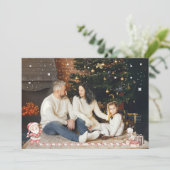 Personalisierte Weihnachtskarte mit Weihnachtskart Einladung (Stehend Vorderseite)