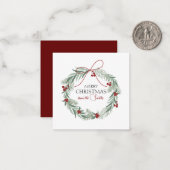 Personalisierte Weihnachtskarte Mitteilungskarte (Vorderseite/Rückseite Beispiel)