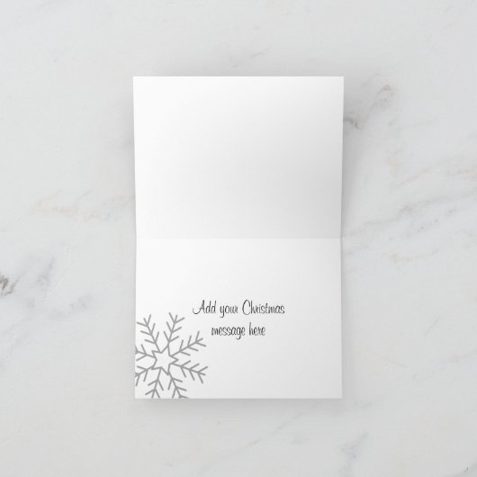 Personalisierte Weihnachtskarte - Persönliches Fot Karte (Innenseite)