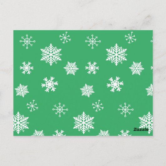 Personalisierte Weihnachtskarte Postkarte (Rückseite)