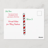 Personalisierte Weihnachtskarte Postkarte (Rückseite)