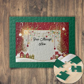 Personalisierte Weihnachtskarte Puzzle