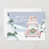 Personalisierte Weihnachtskarte Reise Postkarte (Vorne/Hinten)