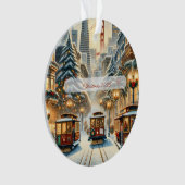 Personalisierte Weihnachtskarte San Francisco – Fe Ornament (Vorderseite)