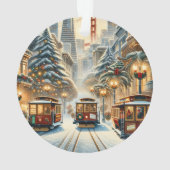 Personalisierte Weihnachtskarte San Francisco – Fe Ornament (Rückseite)