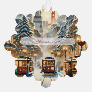 Personalisierte Weihnachtskarte San Francisco – Fe Ornament Karte
