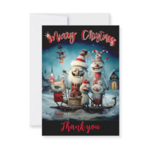 Personalisierte Weihnachtskarte vielen Dank