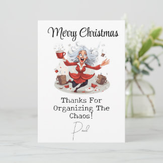 Personalisierte Weihnachtskarte von Boss Feiertagskarte