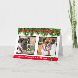 Personalisierte Weihnachtskarte von den Hunden Karte