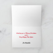 Personalisierte Weihnachtskarten Feiertagskarte (Innenseite)