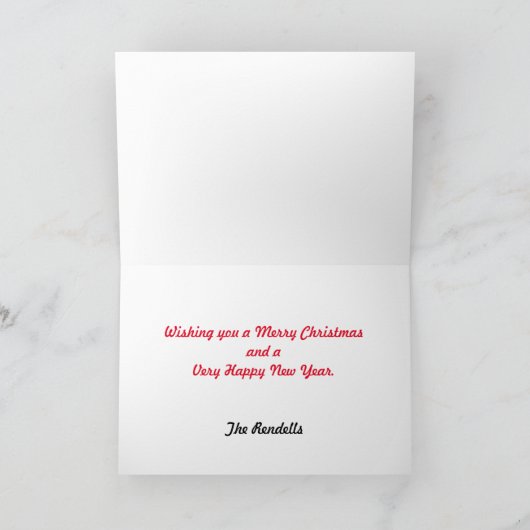 Personalisierte Weihnachtskarten Feiertagskarte (Innenseite)