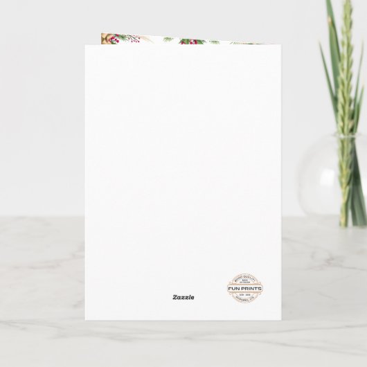 Personalisierte Weihnachtskarten Feiertagskarte (Rückseite)