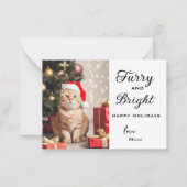 Personalisierte Weihnachtskarten für Haustiere, We Mitteilungskarte (Vorderseite)