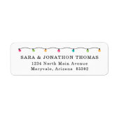 Personalisierte Weihnachtskarten-Rücksendeadressen (Vorne)