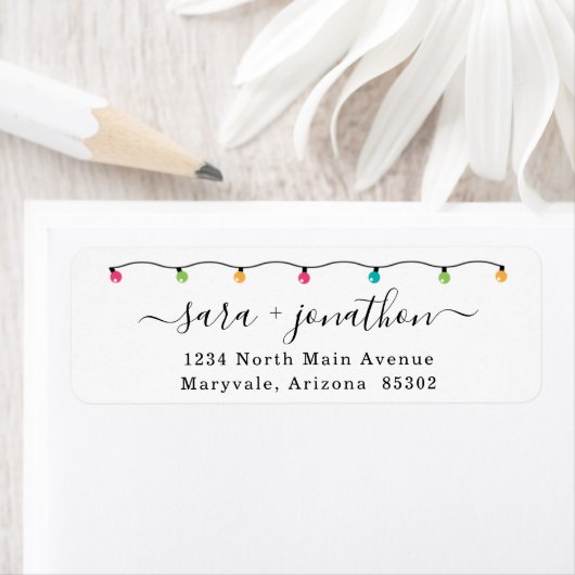 Personalisierte Weihnachtskarten-Rücksendeadressen (Insitu)