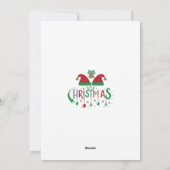 Personalisierte Weihnachtskarten Weihnachtsmannmüt Feiertagskarte (Rückseite)