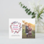 Personalisierte Weihnachtskartentafel Feiertagspostkarte (Stehend Vorderseite)