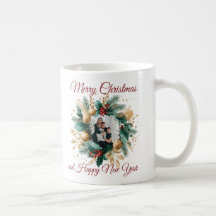 Personalisierte Weihnachtskartentafel Kaffeetasse