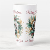 Personalisierte Weihnachtskartentafel Milchtasse (Vorderseite)