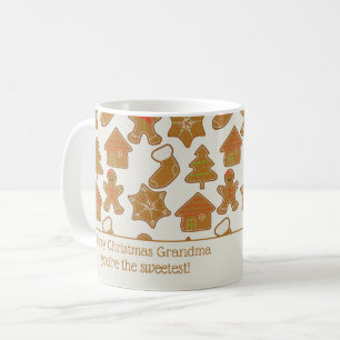 Personalisierte Weihnachtskekse aus Lebkuchen Kaffeetasse