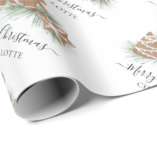 Personalisierte Weihnachtskekse Geschenkpapier (Rolleneckpunkt)