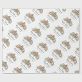 Personalisierte Weihnachtskekse Geschenkpapier (Flach)