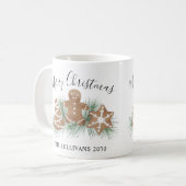 Personalisierte Weihnachtskekse Kaffeetasse (Vorderseite Links)