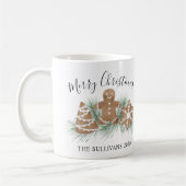 Personalisierte Weihnachtskekse Kaffeetasse (Links)