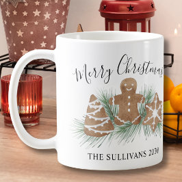 Personalisierte Weihnachtskekse Kaffeetasse