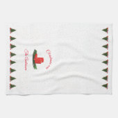 Personalisierte Weihnachtskerzen Geschirrtuch (Horizontal)