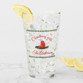 Personalisierte Weihnachtskerzen Glas