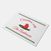 Personalisierte Weihnachtskerzen Küchenmatte Fußmatte (Schrägansicht)