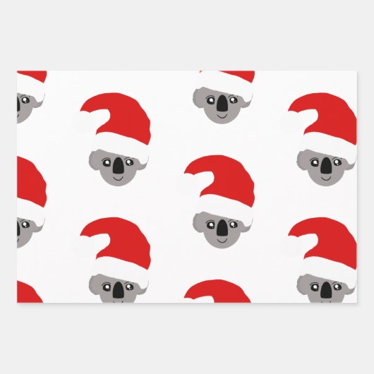 Personalisierte Weihnachtskoala Geschenkpapier Set (Vorderseite 2)
