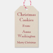 Personalisierte Weihnachtskochtelefone Geschenkanhänger (Vorderseite)