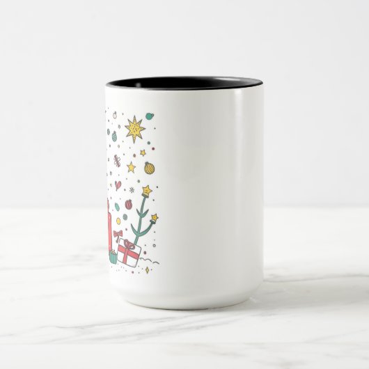 Personalisierte Weihnachtskombination Tasse (Zentrum)