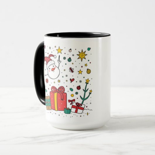 Personalisierte Weihnachtskombination Tasse (Vorderseite Links)