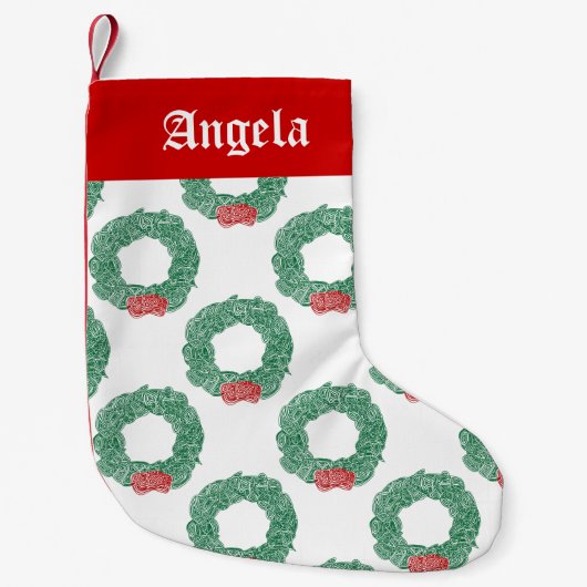 Personalisierte Weihnachtskriege Kleiner Weihnachtsstrumpf (Vorderseite)