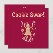 Personalisierte Weihnachtskrümeleinladung Einladung (Vorne/Hinten)