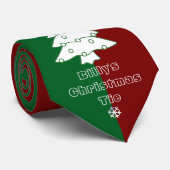 Personalisierte Weihnachtskunst Neck Tie Krawatte (Gerollt)