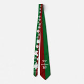 Personalisierte Weihnachtskunst Neck Tie Krawatte (Rückseite)