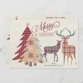 Personalisierte Weihnachtslandkarten Feiertagskarte (Vorne/Hinten)