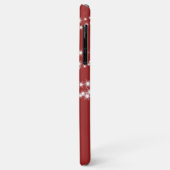 Personalisierte Weihnachtsleuchten auf einem roten Case-Mate iPhone Hülle (Hinten/Links)