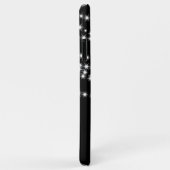 Personalisierte Weihnachtsleuchten auf schwarzem i Case-Mate iPhone Hülle (Hinten/Rechts)