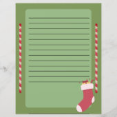 Personalisierte Weihnachtsliste für den Weihnachts (Rückseite)