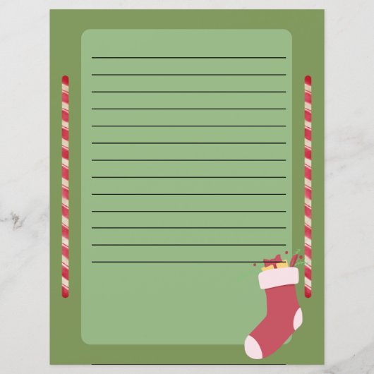 Personalisierte Weihnachtsliste für den Weihnachts (Rückseite)