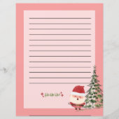 Personalisierte Weihnachtsliste für den Weihnachts (Rückseite)