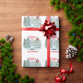 Personalisierte Weihnachtsmama Geschenkpapier