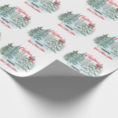 Personalisierte Weihnachtsmama Geschenkpapier (Ecke)