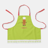 Personalisierte Weihnachtsmann-Kinder-Schürze Schürze (Vorderseite)