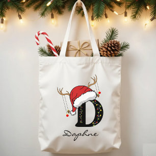 Personalisierte Weihnachtsmann-Tasche für Lehrer u Tragetasche